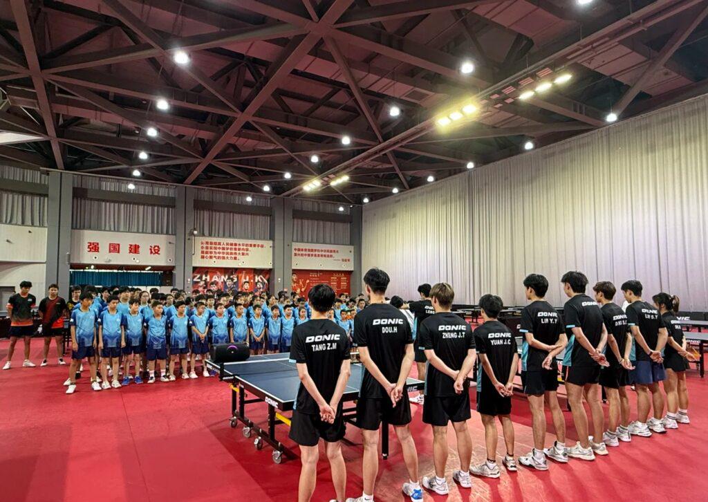 乒乓球青訓營訓練場景