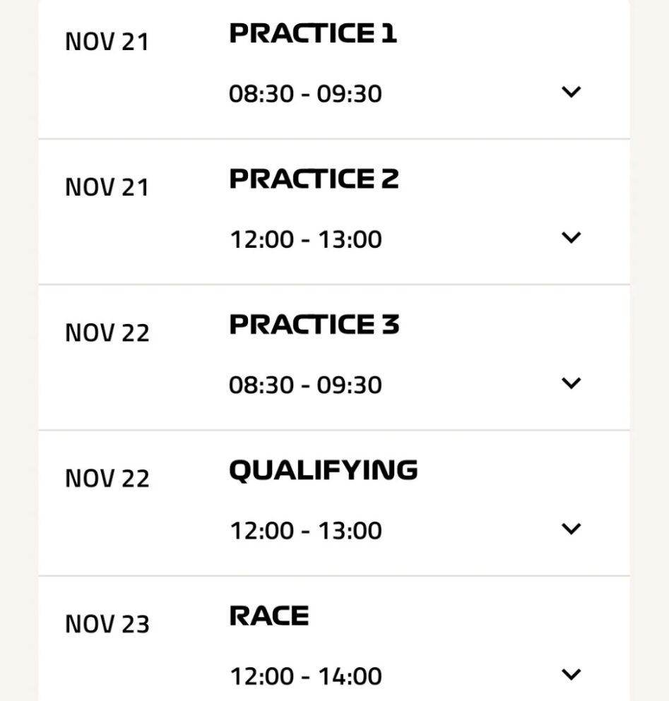 F1賽車在拉斯維加斯賽道飛馳