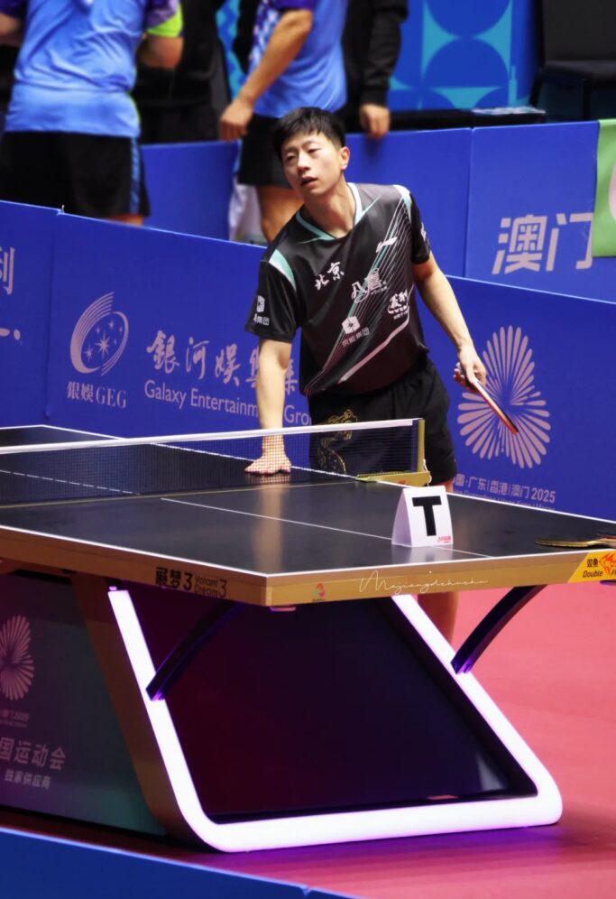 全運會乒乓球選手比賽精彩瞬間