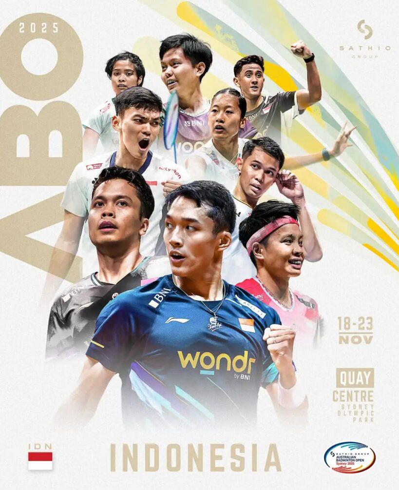 各國羽毛球海報