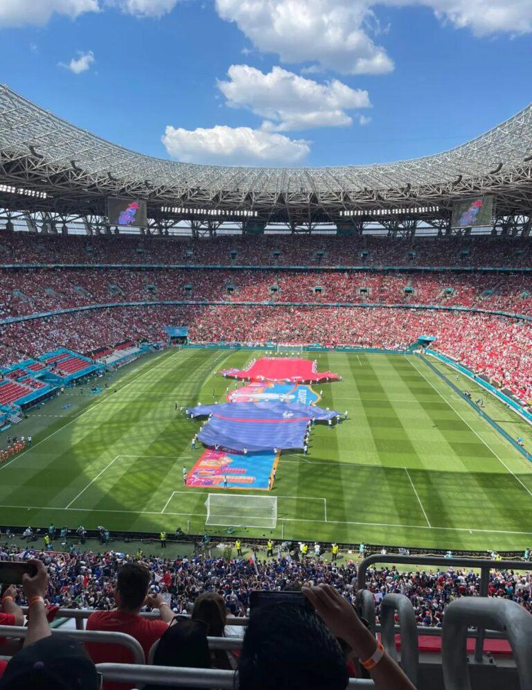 布達佩斯普斯卡斯競技場夜景,2026年歐冠決賽場地