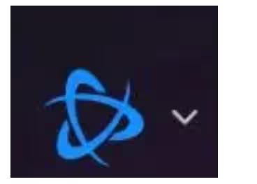 戰網客戶端左上角戰網圖示位置示意圖